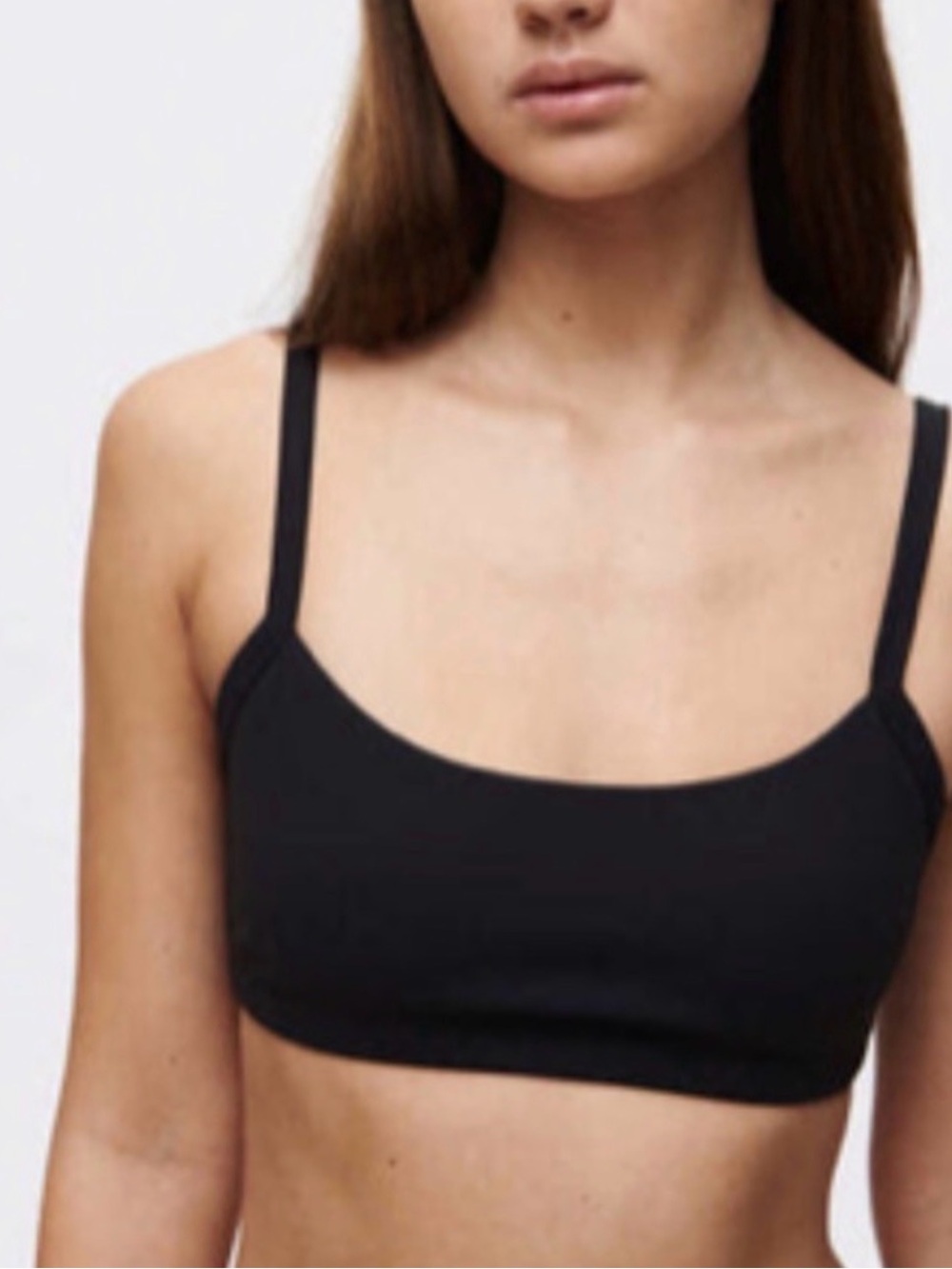 NWT Outdoor Voices Black Solar Sports Bra, Size Medium